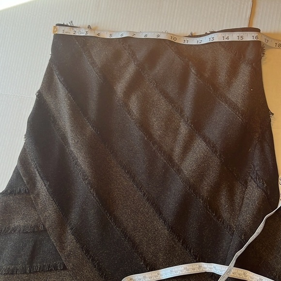 Lena Gabriella-12-Brown& black-asymmetric striped tweed bias cut midi/maxi,dress - Picture 9 of 11